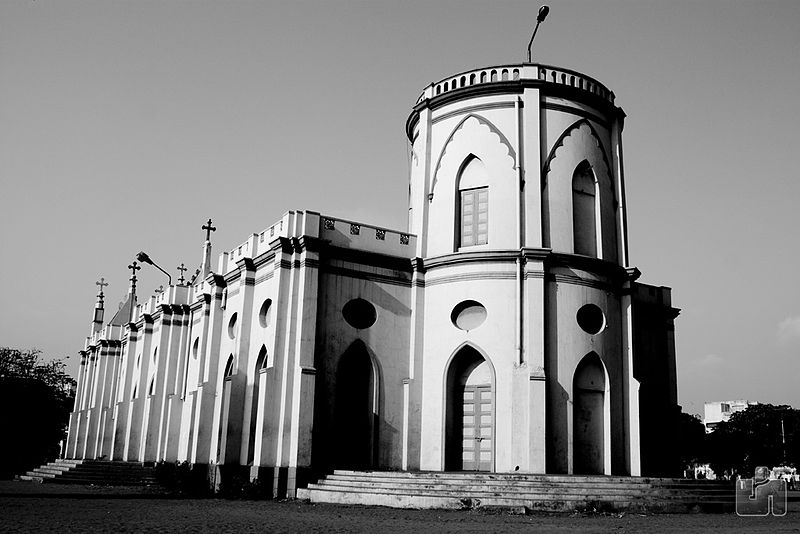 St. Peter's Church (1829). a historical monument in Royapuram, Chennai