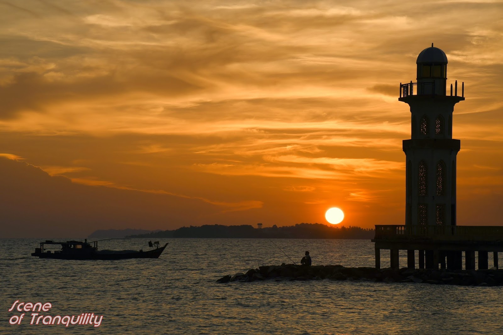 Scene of Tranquility Sunset at Kuala