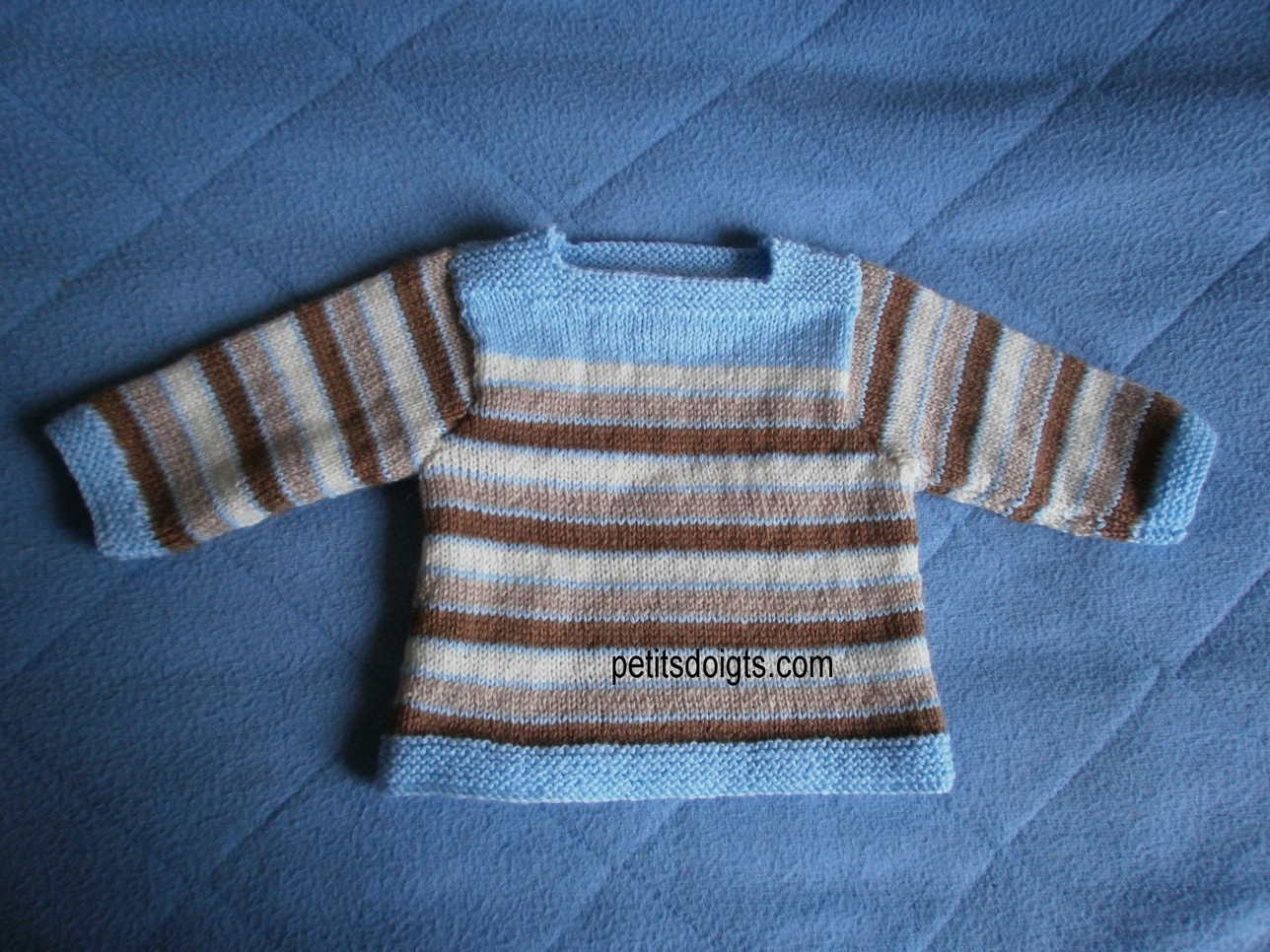tricoter pull bebe 1 mois