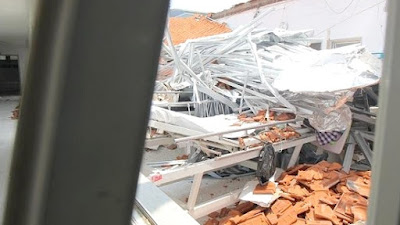 Atap Ruangan Stroke RSAL Surabaya Ambruk, Empat Orang Terluka 