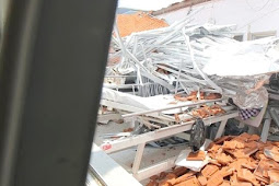 Atap Ruangan Stroke RSAL Surabaya Ambruk, Empat Orang Terluka 