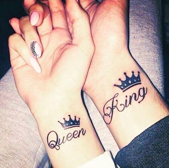 King And Queen Matching Tattoos For Couples 165+ Matching King And Queen Tattoos For Couples (2019) | Tattoo Ideas 2020