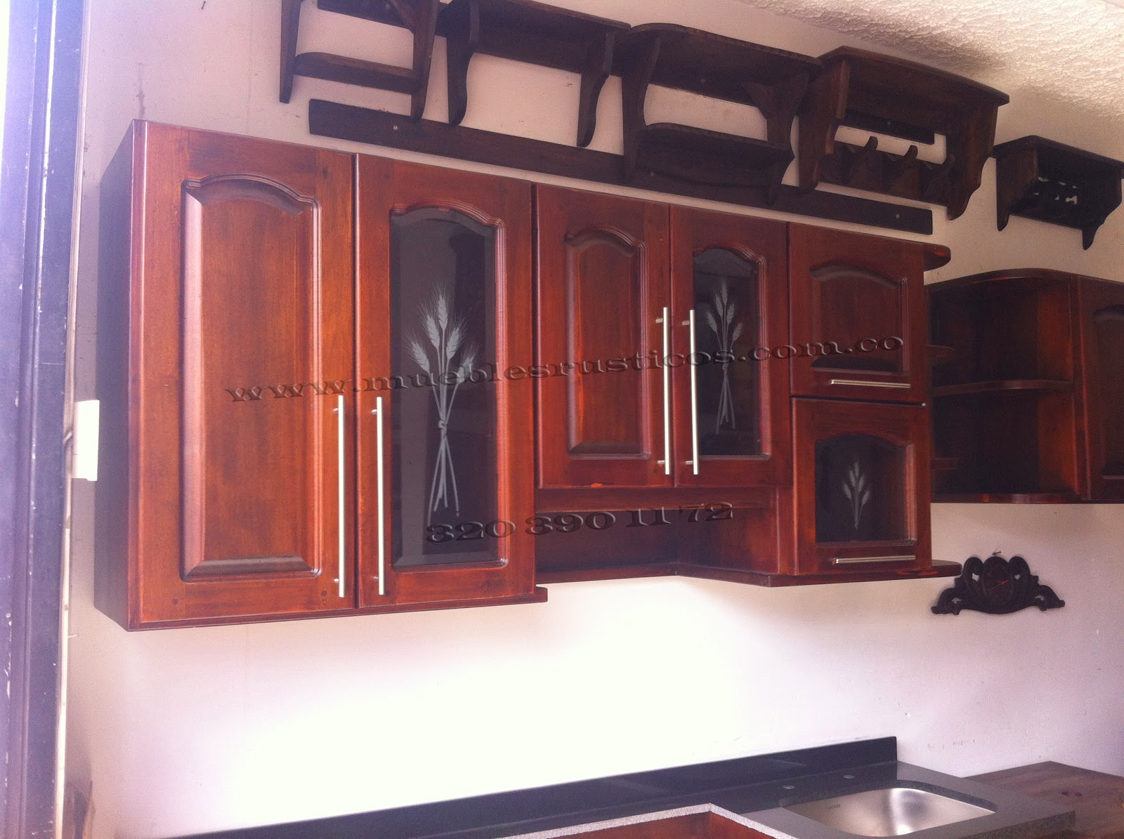 muebles rusticos bogota : cocinas integrales en madera