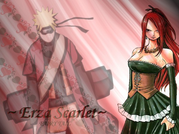 Naruto Uzumaki Erza Scarlet 