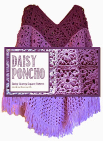Purple Crochet Poncho Pattern