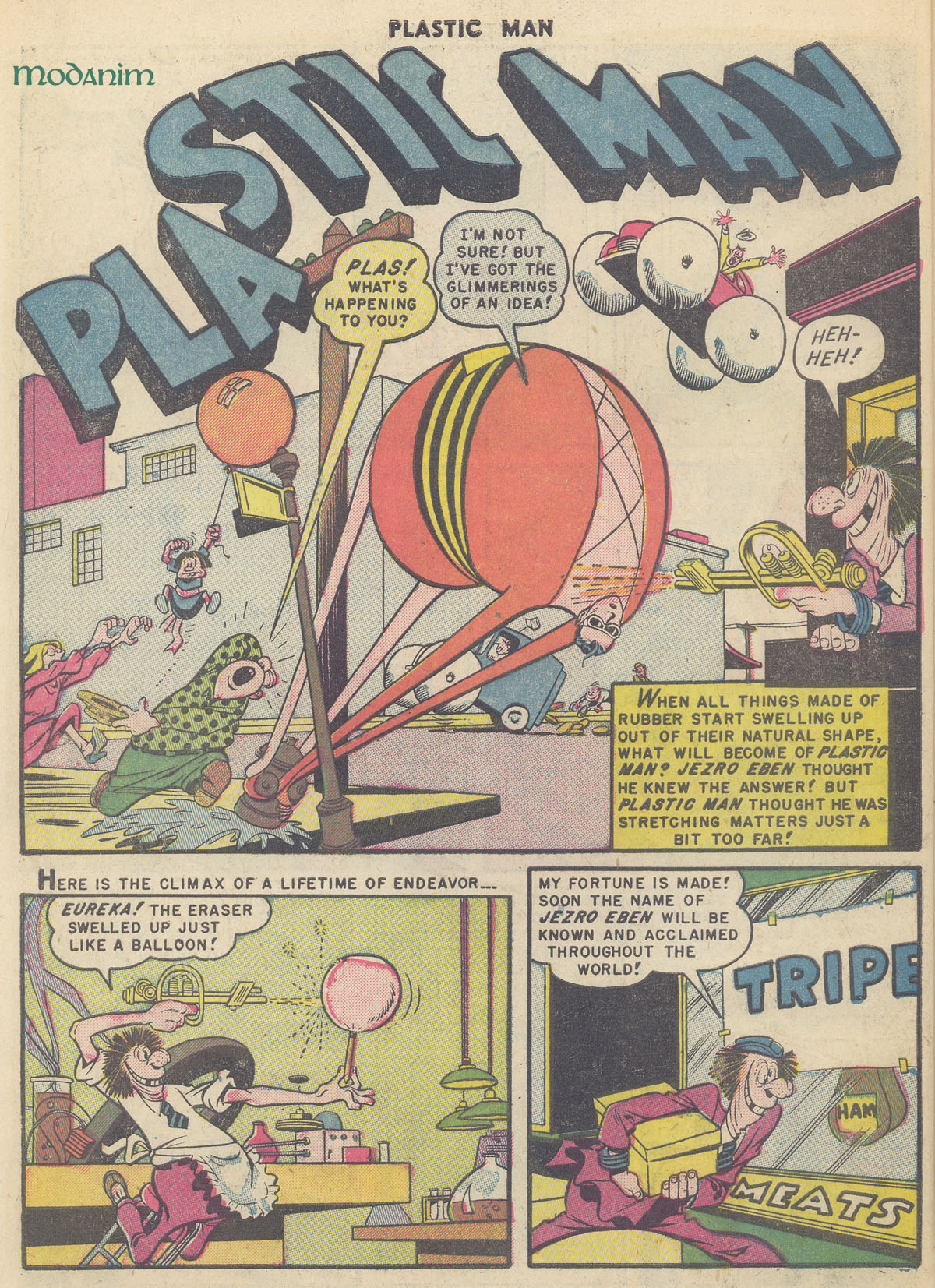 Read online Plastic Man (1943) comic -  Issue #24 - 18