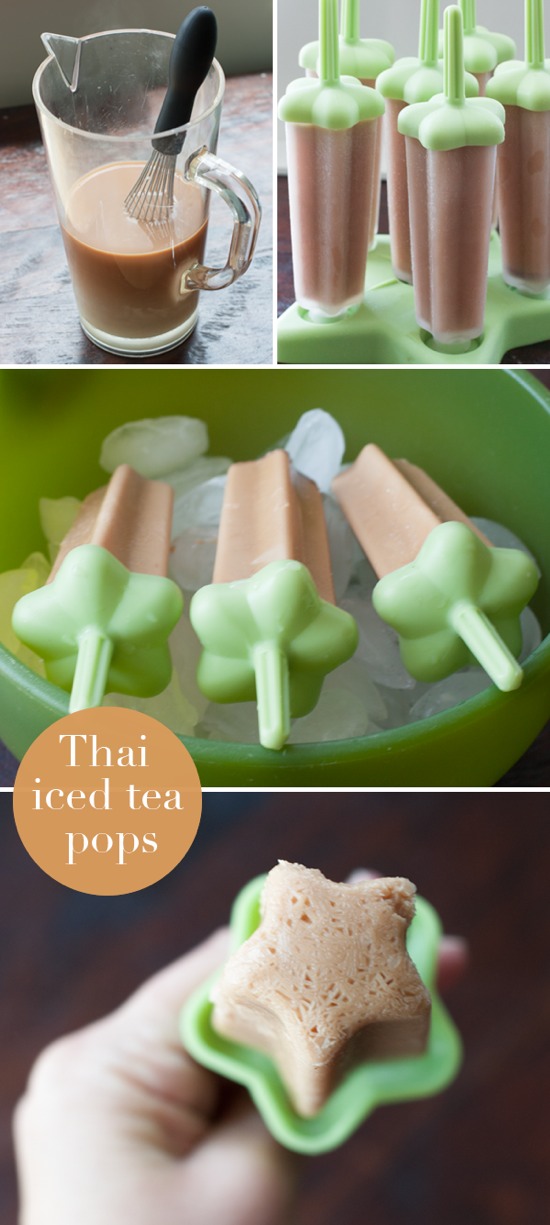 thai iced tea pops