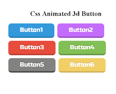 Css Animated 3D Button