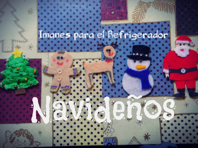 Imanes navideños para el refrigerador