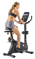 Nautilus U618 MY18 Upright Exercise Bike 2018, black color, with 30 lb flywheel, 25 ECB resistance levels, 29 performance programs, 4 user profiles, gel cushioned saddle, 4-way adjustable seat, SightLine console