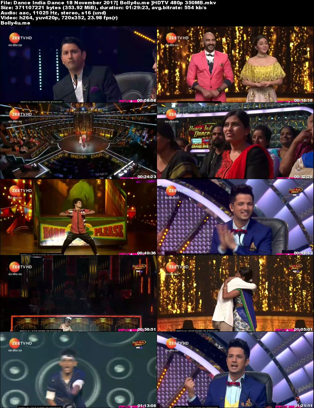 Dance India Dance HDTV 480p 350MB 18 November 2017 Download Dance India Dance HDTV 480p 350MB 18 November 2017 Download