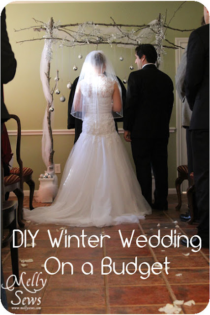 Winter Wedding on a Budget - DIY Backdrop Tutorial - Melly Sews