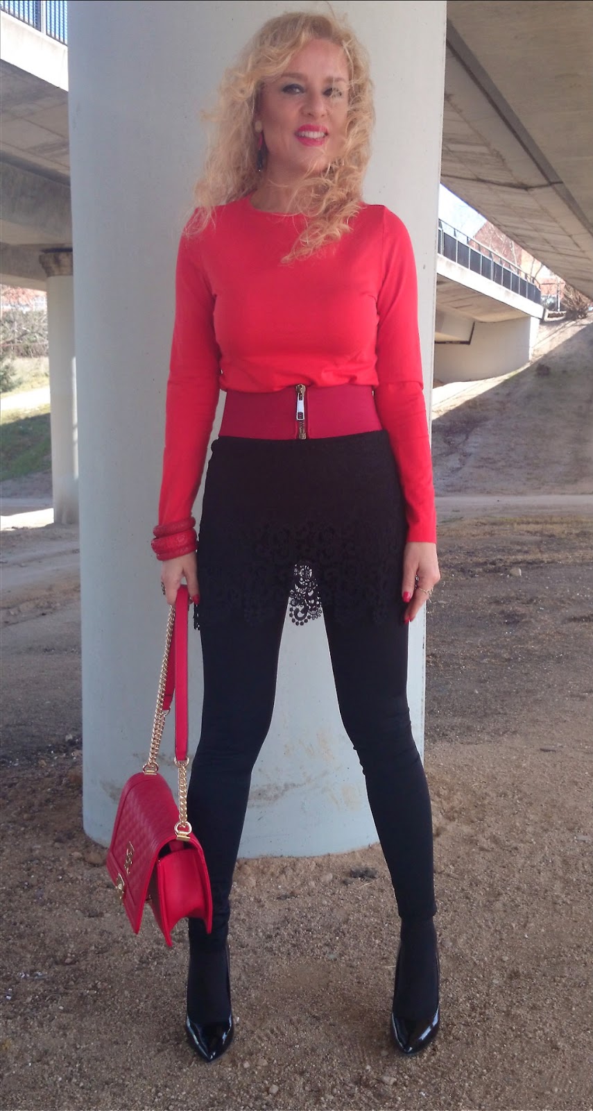 leggins con falda incorporada
