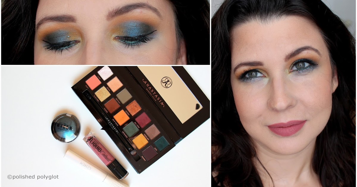 Makeup │ Look in teal and mustard yellow [Monday Shadow Challenge ...