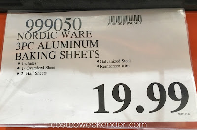 Deal for the Nordic Ware 3 piece Baking Sheet Set at Costco