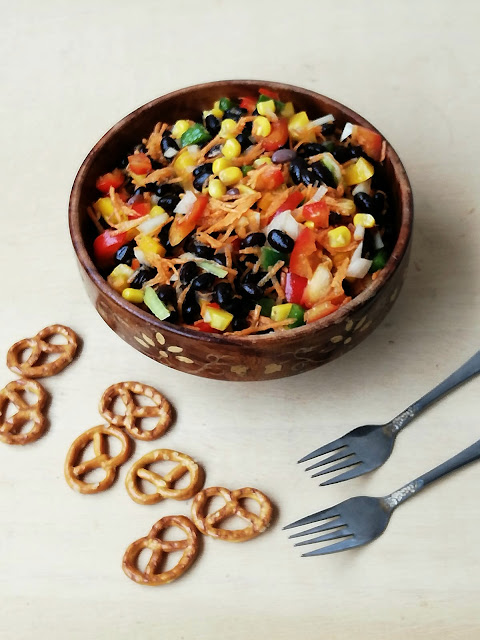 Vegan Black bean Salad, Vegetable & Black beans Salad Vegan Black bean Salad, Vegetable & Black beans Salad