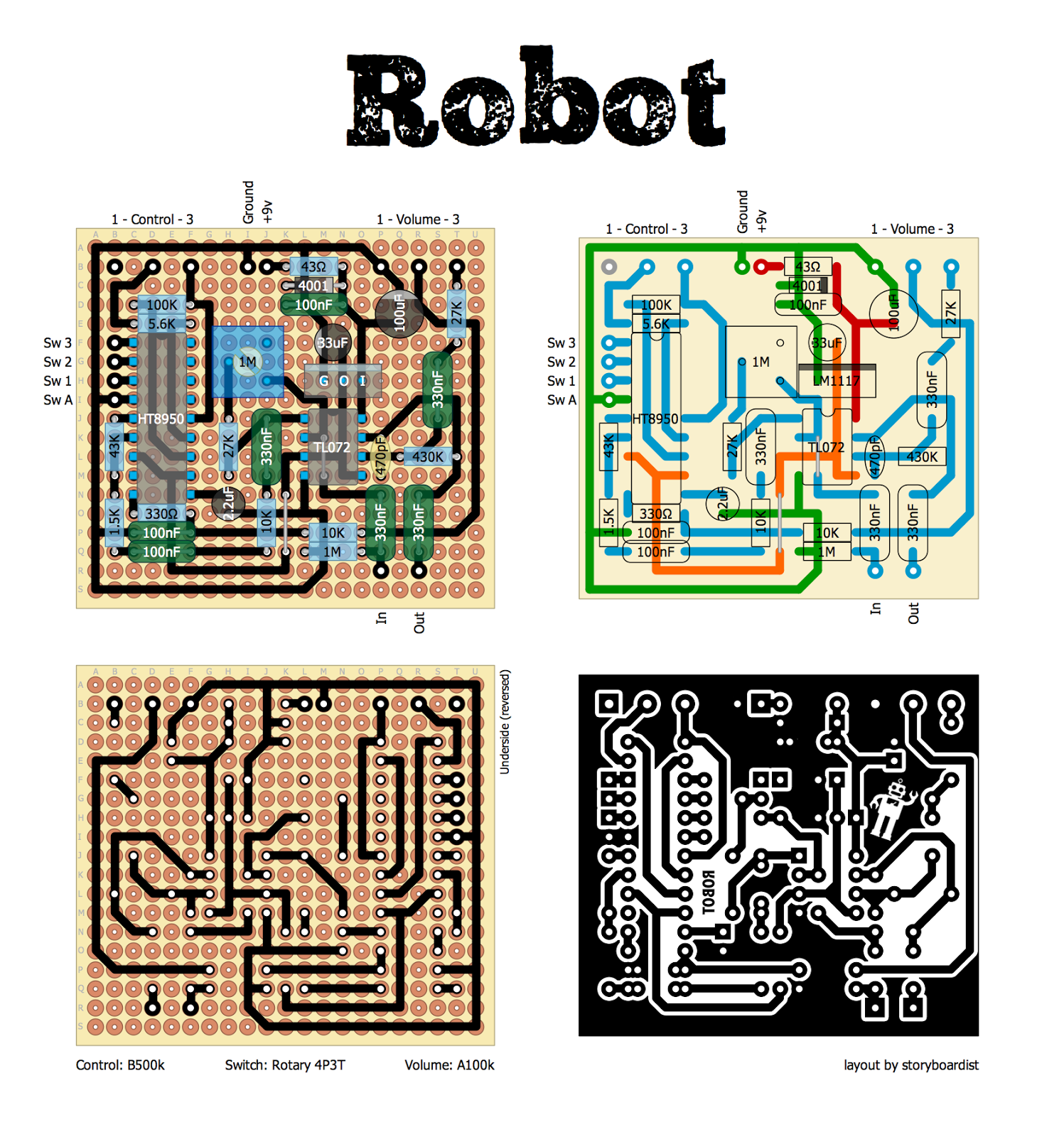 Perf and PCB Effects Layouts: Death by Audio Robot