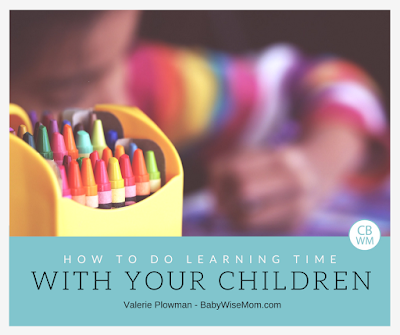 How To Do Learning Time With Your Children Each Day | Learning time | learning activities | #learningactivities