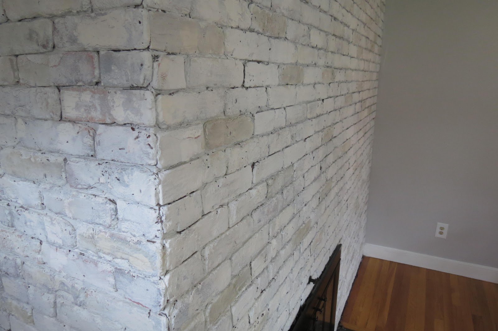 While I Linger Brick &amp; Brass Fireplace Makeover In A Day