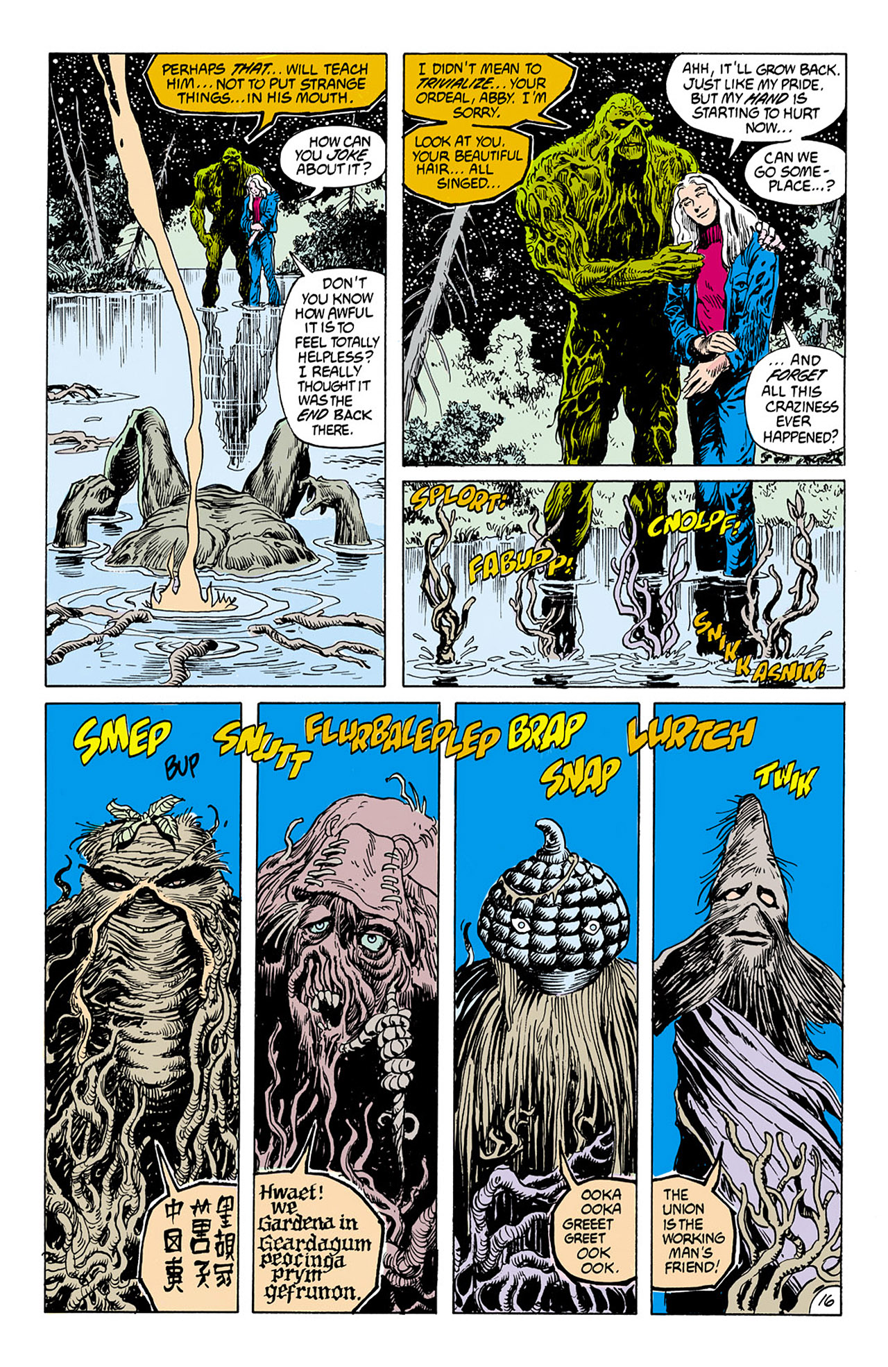 Read online Swamp Thing (1982) comic -  Issue #74 - 16