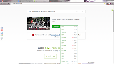 Download video dengan Savefrom