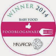 VINCITORE DEL FOOD BLOG AWARDS 2014 - CATEGORIA BABY FOOD - BLOG PIU' VOTATO DALLA RETE
