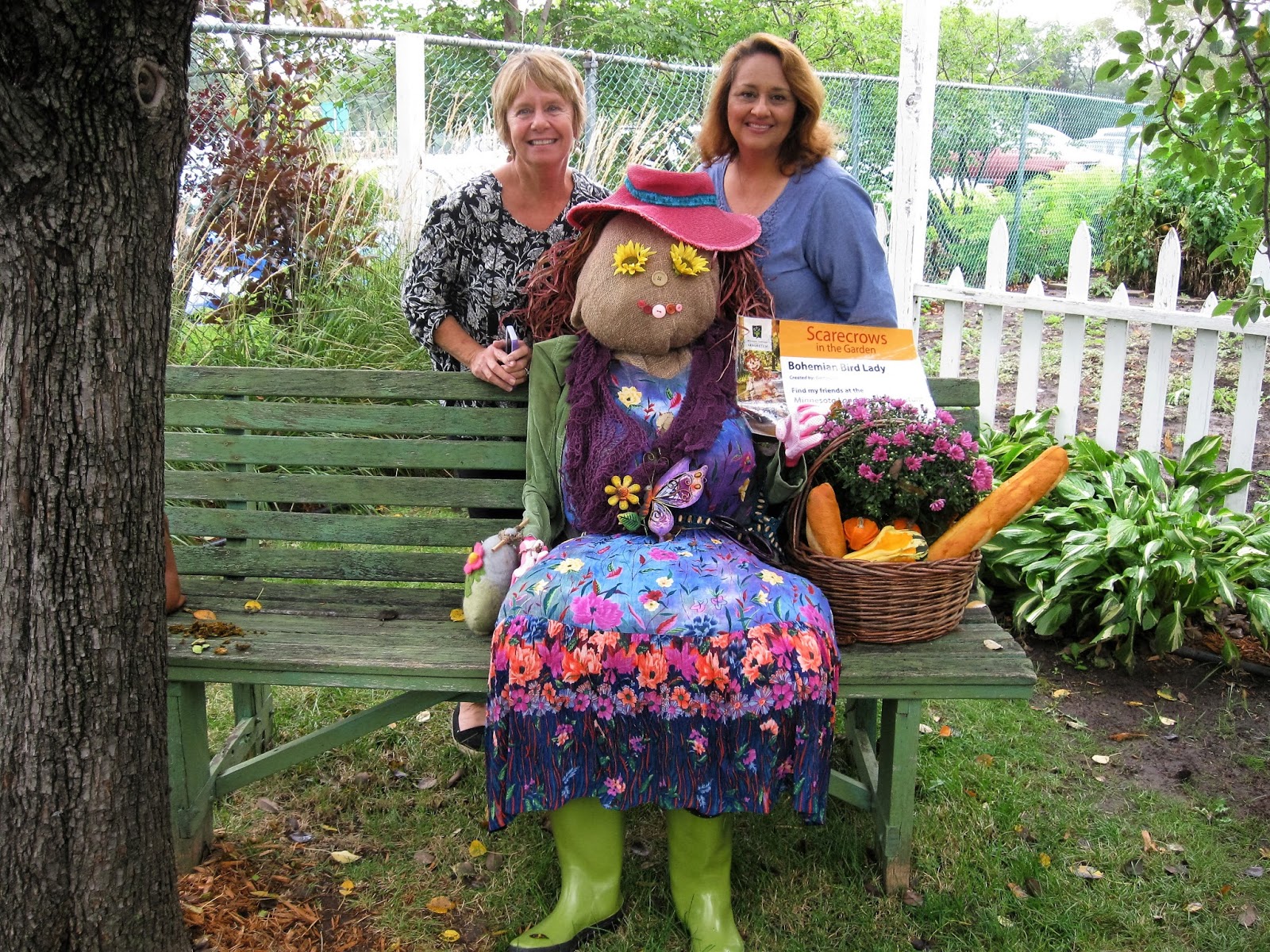 Pink Hat Scarecrow Lady