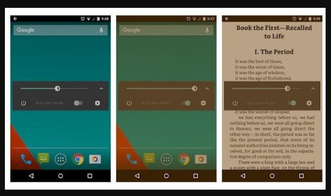 Aplikasi Filter Sinar Biru untuk Android - Dimly-Screen Dimmer Aplikasi Filter Sinar Biru untuk Android - Dimly-Screen Dimmer
