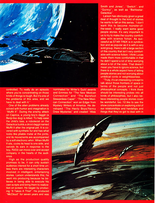 BATTLESTAR GALLACTICA 1978 Science Fantasy Film Classic Magazine #4 