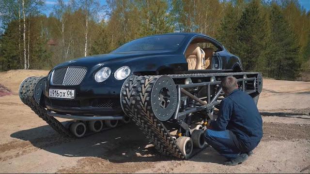 Amazing, Bentley Continental GT Transformed Into a Tank
