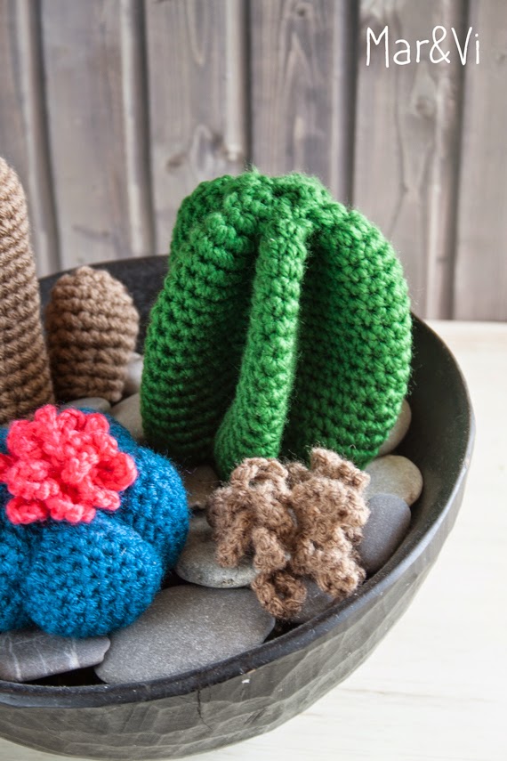Patrones de ganchillo, cactus