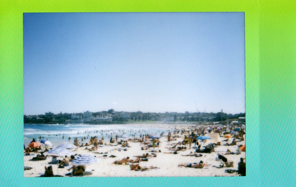 elashock, karen okuda, konichiwakaren, film, polaroid, photography, rainbow, summer, bondi beach, beach, sydney, australia, holidays, nina nguyen, tina gao, instax, fujifilm