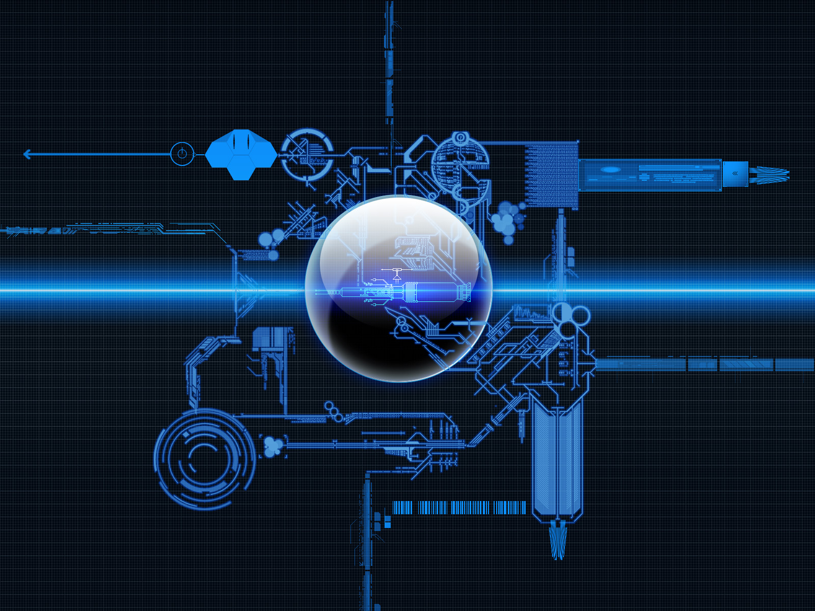 Fondo de Pantalla Abstracto Robotica | Wallpapers Megas