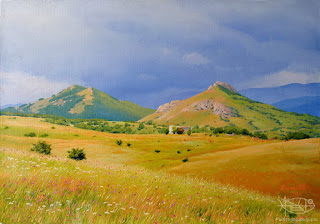 paisajes-naturales-en-pinturas cuadros-vistas-naturales-realistas