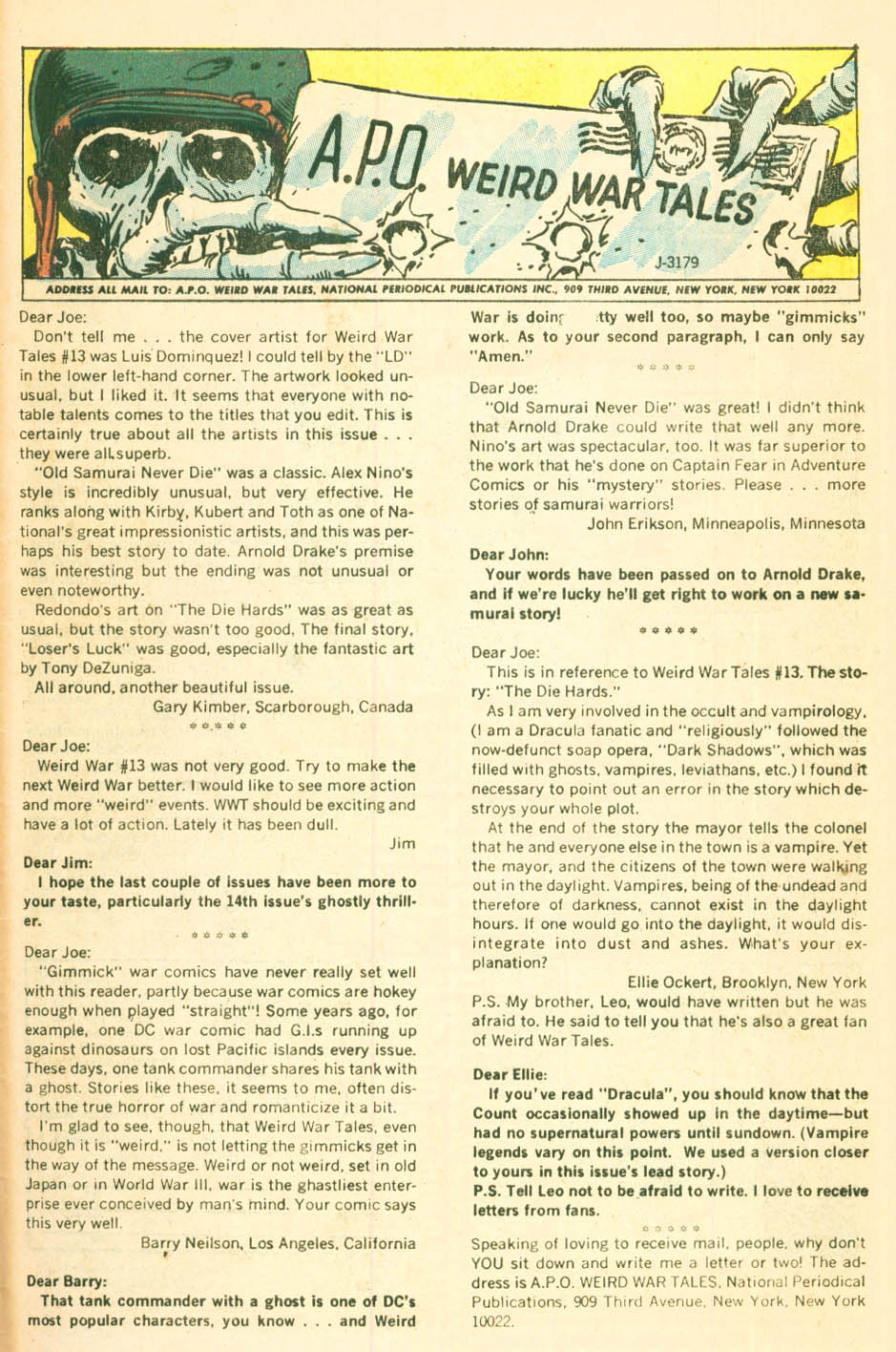 Read online Weird War Tales (1971) comic -  Issue #18 - 33
