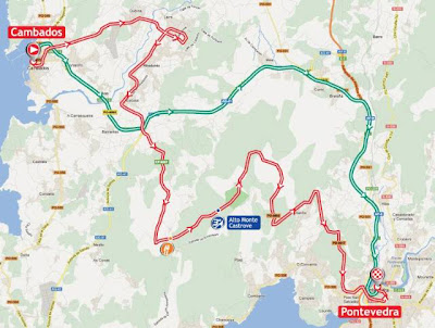 Mapa La Vuelta 2012 Etapa 11