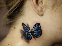 Butterfly Tattoo On Neck Butterfly Tattoo On Neck