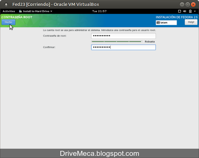 DriveMeca instalando Linux Fedora Workstation 23 paso a paso