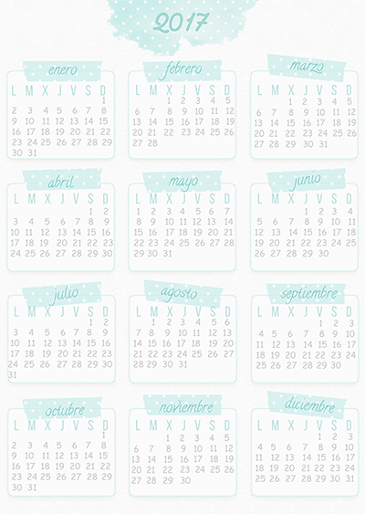 freebie calendarios 2017 descargables imprimibles