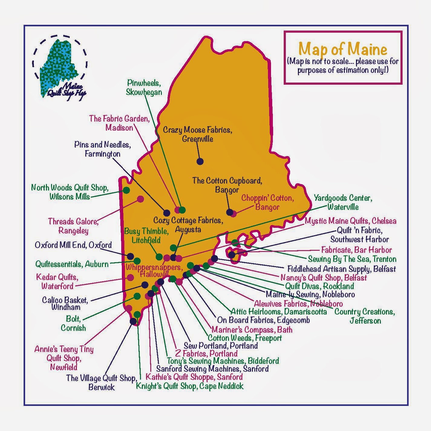 State of Maine Quilt Shop Hop