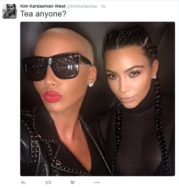 What Kim Kardashian And Amber Rose Share Photos Together Awomkenneth