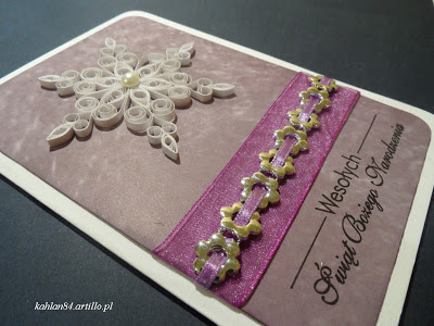 christmas card quilling