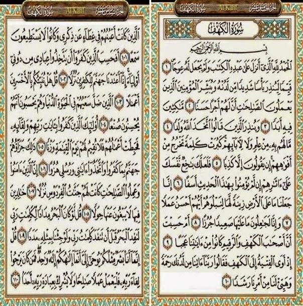 Kahfi kelebihan surah 1-10 al ayat 5 Kelebihan