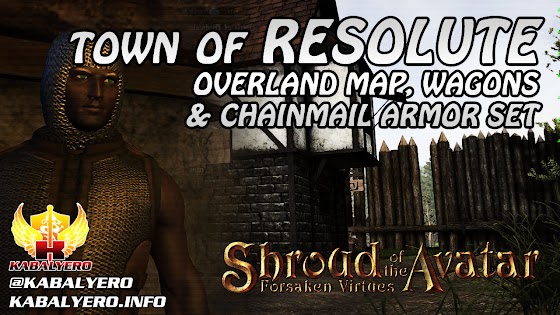 Town Of Resolute ★ Overland Map, Wagons & New Chainmail Armor ★ Shroud of the Avatar Gameplay 2016