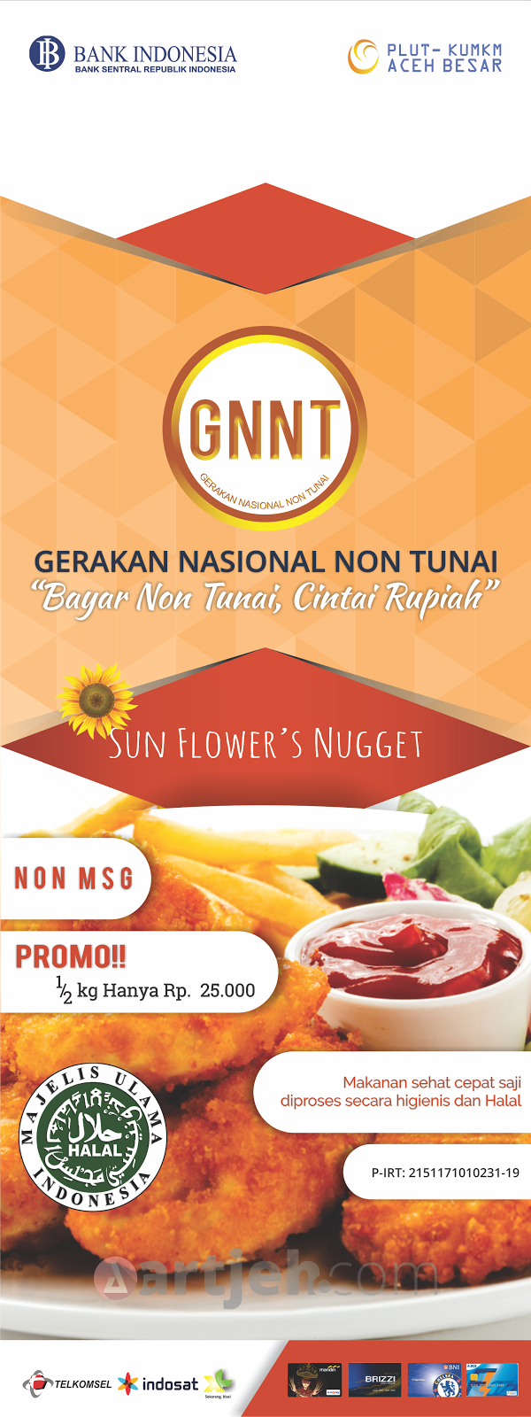 Artjeh Contoh Desain Spanduk Triangle Style