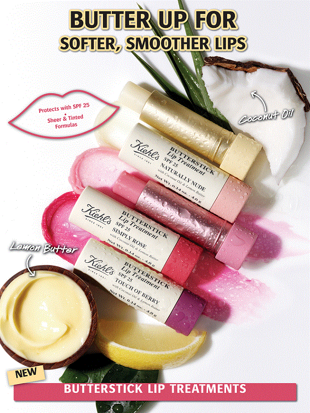 mylifestylenews KIEHL'S New Butterstick Lip Treatments