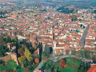 A panoramic view over San Colombano al Lambro