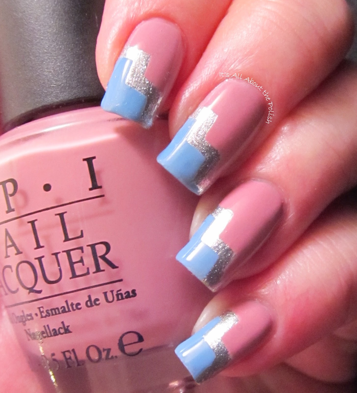 It's all about the polish: Wave of Polish tape mani