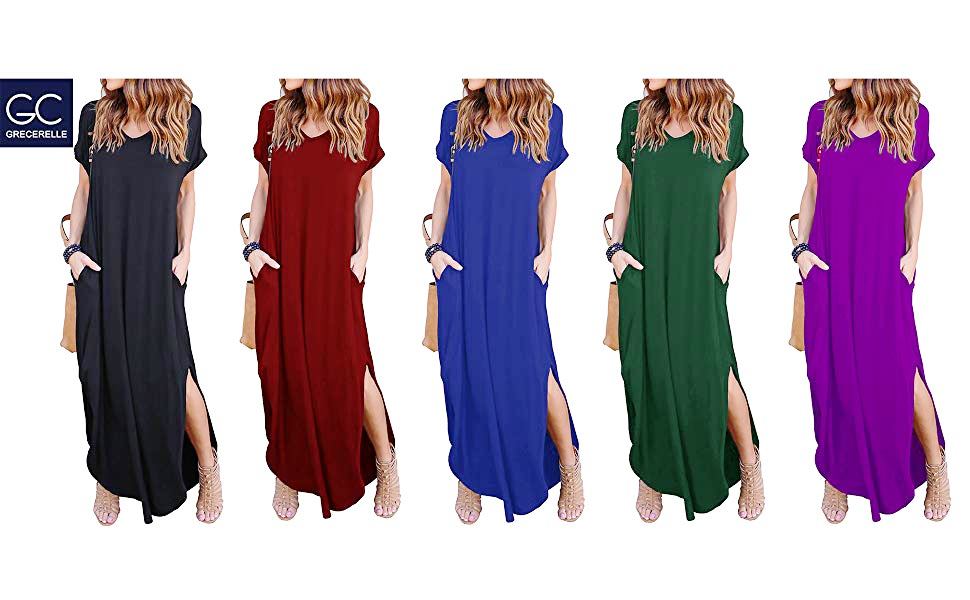 casual gown designs with sleeves