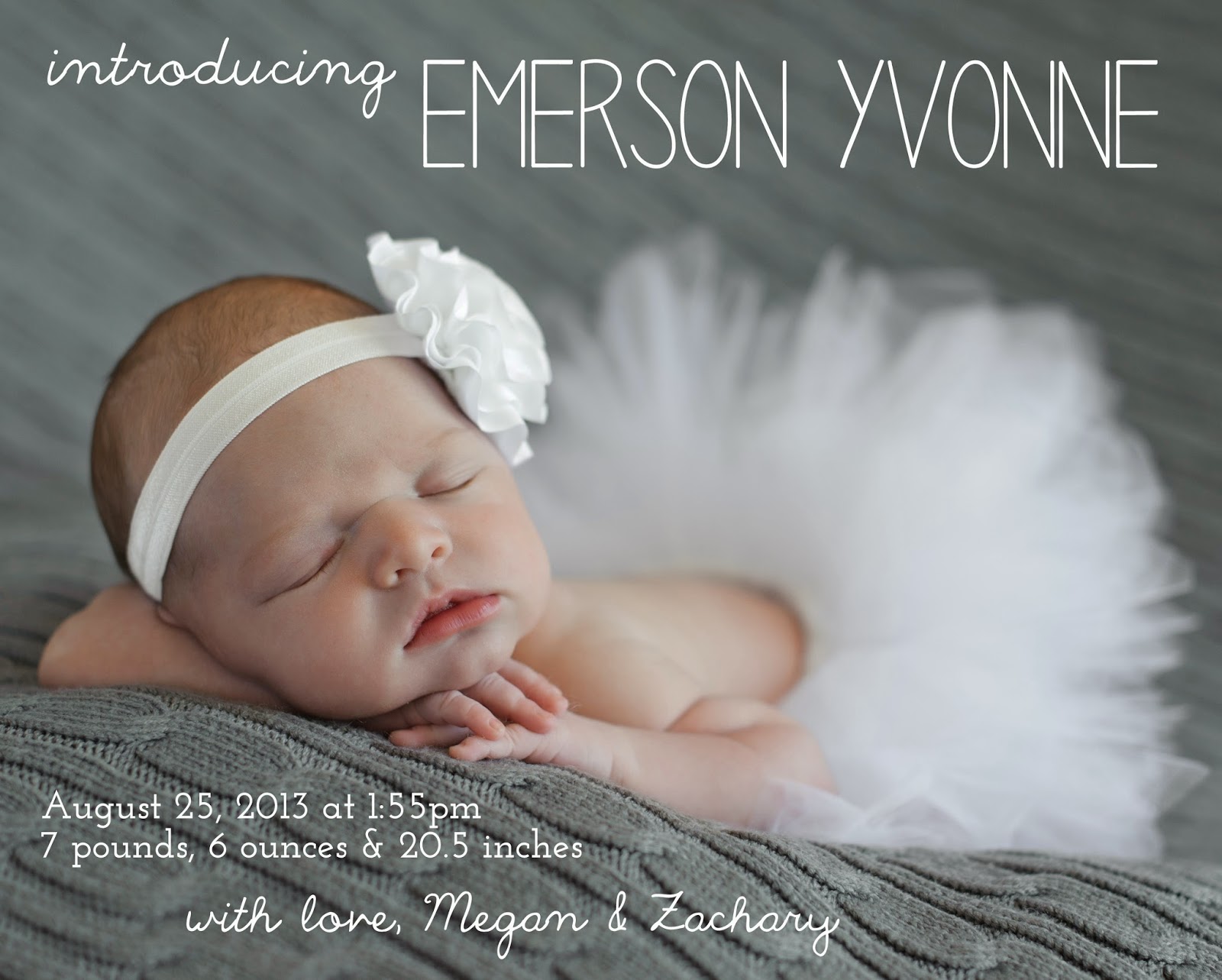make bake and love emerson s birth announcement birth announcements